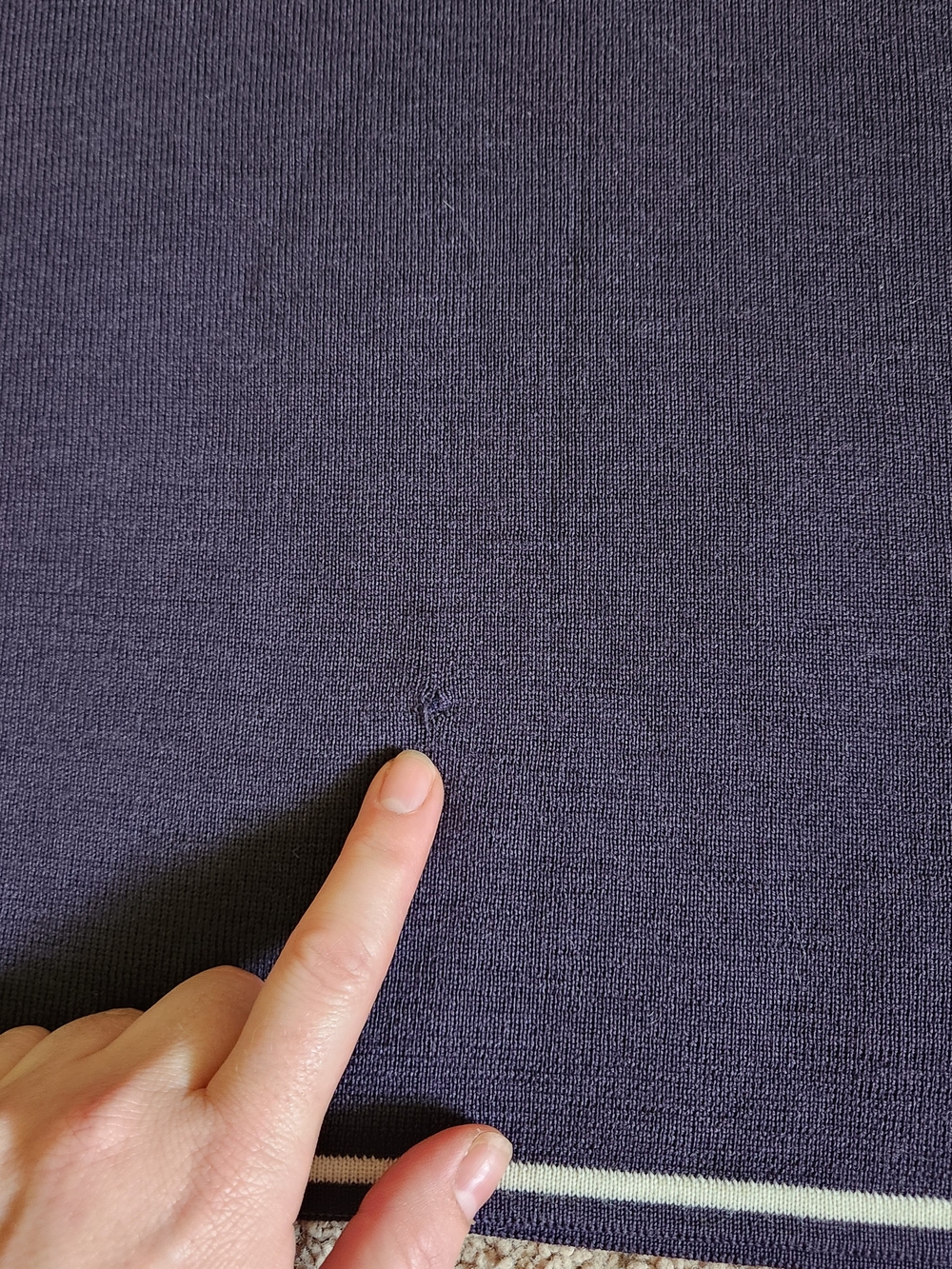 Dale of Norway Geilo Purple Women Sweater Pure Merino Wool  1/4 Zip Snowflake XL - Picture 7 of 13